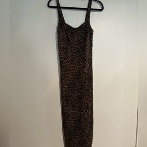 Good American Body con Leopard Dress - Mid Length - Size 2